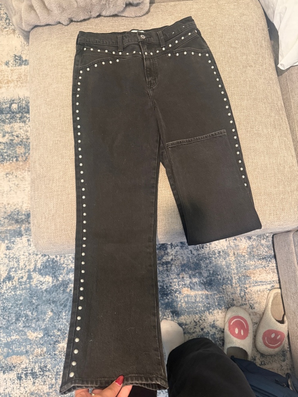 Studded Black Jeans